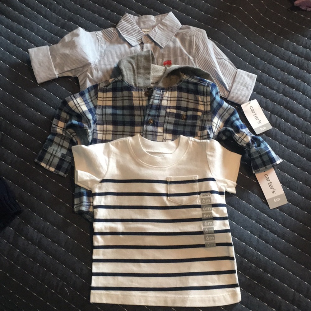 Carter’s Bundle of 6-9month tops. NWT.